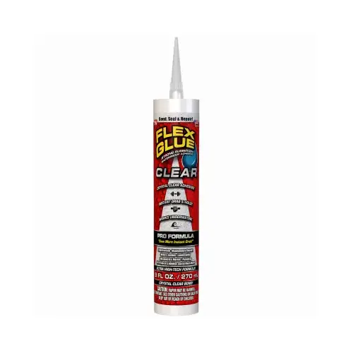Flex Glue, Clear, 9 oz, Cartridge - pack of 6 Flex Glue, Clear, 9 oz, Cartridge - pack of 6
