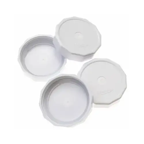 Canning Jar Plastic Lids, Regular Mouth pack of 4 White Canning Jar Plastic Lids, Regular Mouth pack of 4 White
