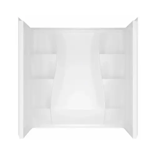 Bathtub Surround Classic 400 59-7/8" H X 59-7/8" W X 29-7/8" L White High Gloss White