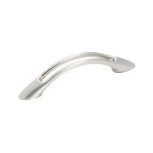 3" (76 mm) Center to Center Essential'Z Cabinet Pull Satin Nickel Finish 3" (76 mm) Center to Center Essential'Z Cabinet Pull Satin Nickel Finish