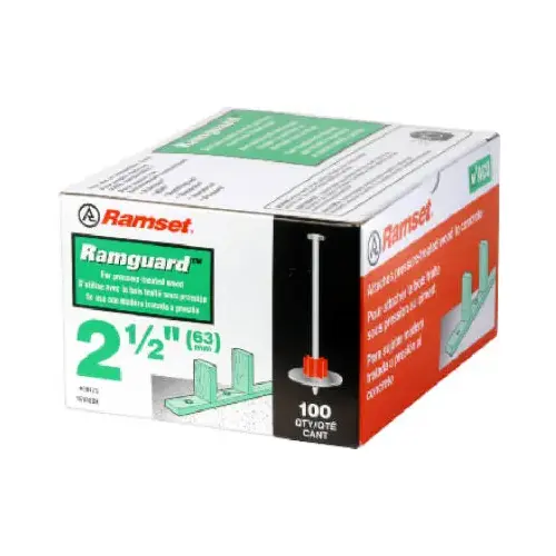 Ramguard Drive Pin With Washer, .300 x 2.5-In pack of 100 Ramguard Drive Pin With Washer, .300 x 2.5-In pack of 100