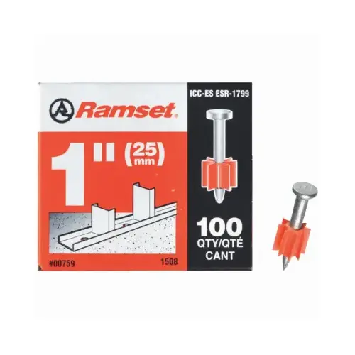 Drive Pin, 0.145 in Dia Shank, Powder Plated - pack of 100 Drive Pin, 0.145 in Dia Shank, Powder Plated - pack of 100