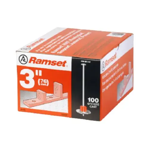 Drive Pin With Washer, .300 x 3-In pack of 100 Drive Pin With Washer, .300 x 3-In pack of 100