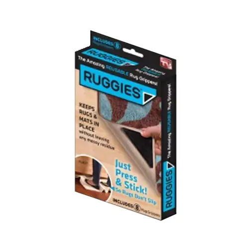 Rug Grippers As Seen On TV Polyurethane/Polyester/Paper Black