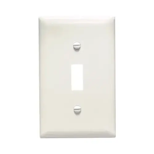 Wall Plate, 1 Toggle, Light Almond Nylon - pack of 10 Wall Plate, 1 Toggle, Light Almond Nylon - pack of 10