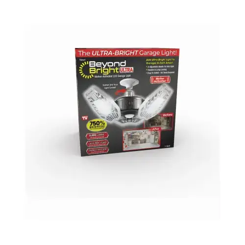 Garage Light Motion Activated LED Plastic White Garage Light Motion Activated LED Plastic White