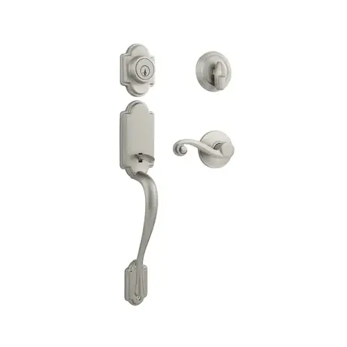 Entry Handleset SmartKey Arlington/Lido Satin Nickel Satin Nickel Entry Handleset SmartKey Arlington/Lido Satin Nickel Satin Nickel