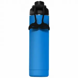 ORCA ORCHYD22AZ/AZ/BK Hydra Series Bottle, 22 oz Capacity, 18/8 Stainless Steel/Copper, Azure, Powder-Coated