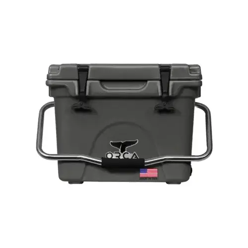 Cooler, 20 qt Cooler, Plastic, Charcoal, 10 days Ice Retention