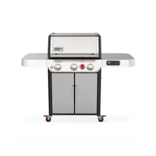 GENESIS SX-325s Series Smart Gas Grill, 39,000 Btu, Liquid Propane, 3-Burner, Smoker Included: No Stainless Steel GENESIS SX-325s Series Smart Gas Grill, 39,000 Btu, Liquid Propane, 3-Burner, Smoker Included: No Stainless Steel