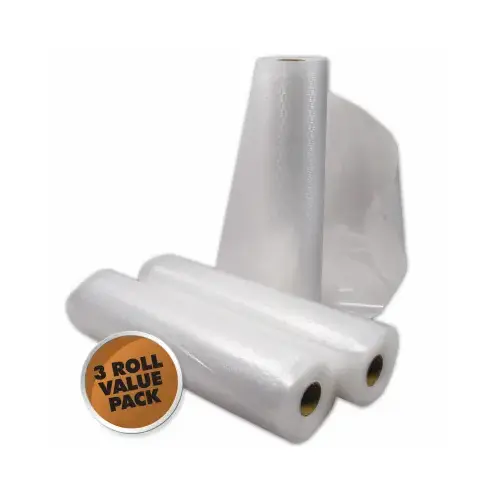 Vacuum Seal Bag, 11in X 18ft, Plastic, Clear - pack of 3 Vacuum Seal Bag, 11in X 18ft, Plastic, Clear - pack of 3