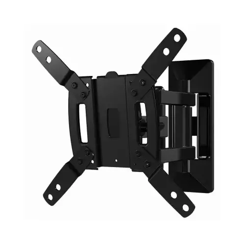 Full-Motion TV Mount, Plastic/Steel, Black, Wall Mounting Full-Motion TV Mount, Plastic/Steel, Black, Wall Mounting