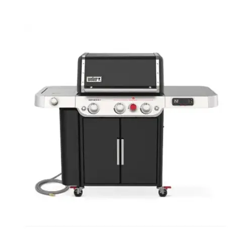 GENESIS EPX-335 Series Smart Gas Grill, 39,000 Btu, Natural Gas, 3-Burner, Enclosed Cabinet Storage Black GENESIS EPX-335 Series Smart Gas Grill, 39,000 Btu, Natural Gas, 3-Burner, Enclosed Cabinet Storage Black