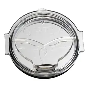 ORCA ORCCHAFLIPCL ORCCHAFLIP Flip Top Chaser Lid, Whale Tail, Polymer, Clear, For: Fits 27 oz Chaser