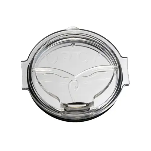 ORCCHAFLIP Flip Top Chaser Lid, Whale Tail, Polymer, Clear, For: Fits 27 oz Chaser