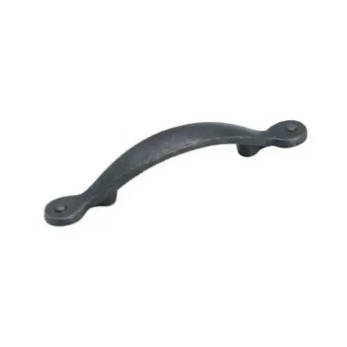 Curved Arch Cabinet Pull 3" Center To Center Wrought Iron Dark Curved Arch Cabinet Pull 3" Center To Center Wrought Iron Dark