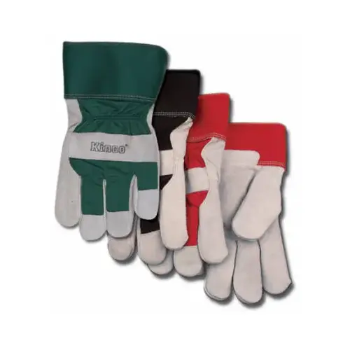 Protective Gloves, Men's, XL, Wing Thumb, Black/Green Pair Protective Gloves, Men's, XL, Wing Thumb, Black/Green Pair