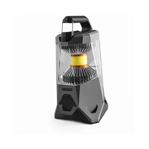 GALILEO Lantern, Alkaline, Lithium-Ion Battery, LED Lamp, Red Light Dark Gray & Gray