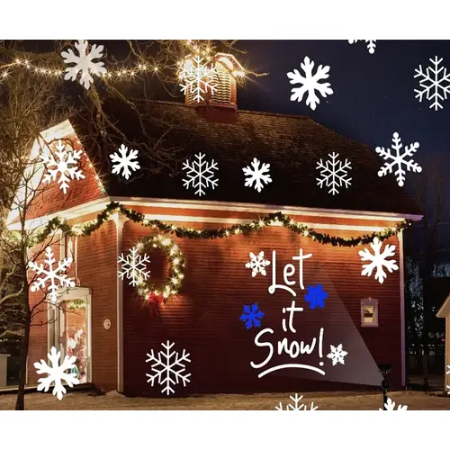 Snowfall Motion LED Projector, 240/110 V, 4-Lamp, LED Lamp, White Light, Black - pack of 4 Snowfall Motion LED Projector, 240/110 V, 4-Lamp, LED Lamp, White Light, Black - pack of 4