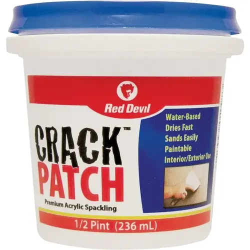 Spackling Paste White, White, 0.5 pt Tub Spackling Paste White, White, 0.5 pt Tub