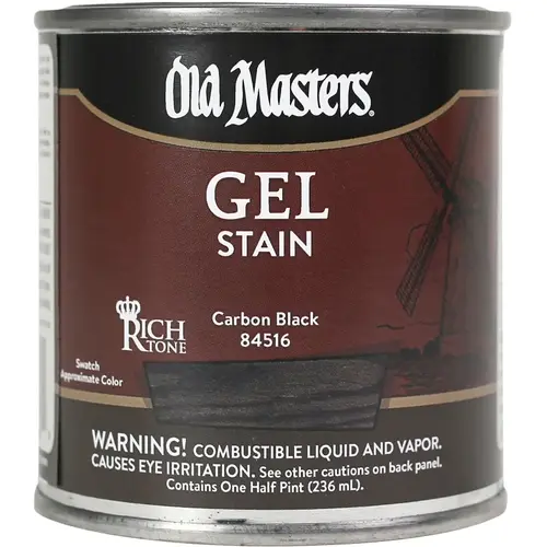 Gel Stain, Carbon Black, Liquid, 0.5 pt Gel Stain, Carbon Black, Liquid, 0.5 pt