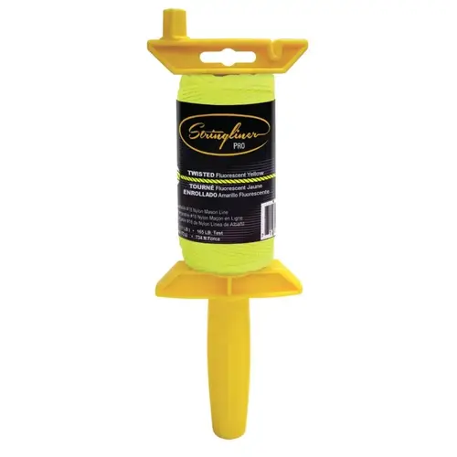Line Reel, 135 ft L Line, Fluorescent Yellow Line