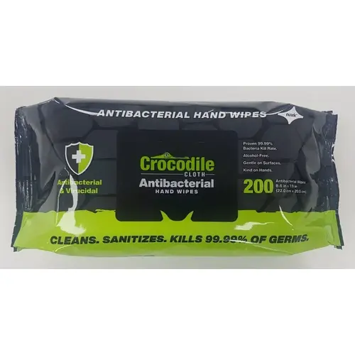 Hand Wipes, 8.7 in L, 7.9 in W - pack of 200 Hand Wipes, 8.7 in L, 7.9 in W - pack of 200