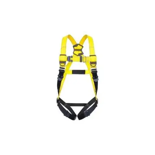 1 Series Full Body Harness, M/L, 130 to 420 lb, Polyester Webbing, Black/Yellow 1 Series Full Body Harness, M/L, 130 to 420 lb, Polyester Webbing, Black/Yellow