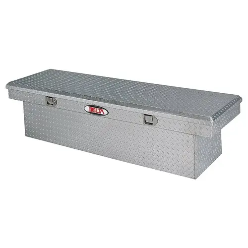 DAC Crossover Truck Box, 11 cu-ft, 70 in L, 20-1/4 in W, 12 in H, Aluminum Bright