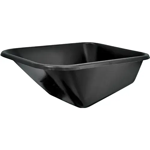 Wheelbarrow Tray, 40 in L, 27-1/2 in W, Polymer, Black