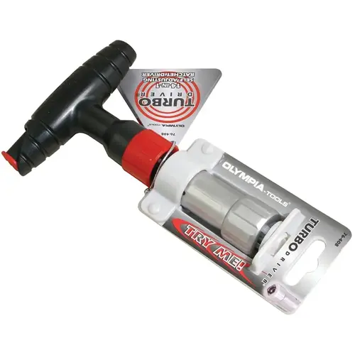 Self Adjusting Nut Driver, 1/4 in Drive, ABS Handle