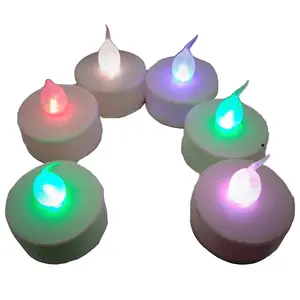 Hometown Holidays 19373-XCP24 Tea Light Candle, White Candle, Button Battery, LED Bulb - pack of 24