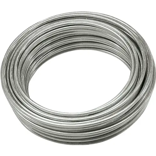 Utility Wire, 25 ft L, 16 Gauge, Galvanized Steel Utility Wire, 25 ft L, 16 Gauge, Galvanized Steel