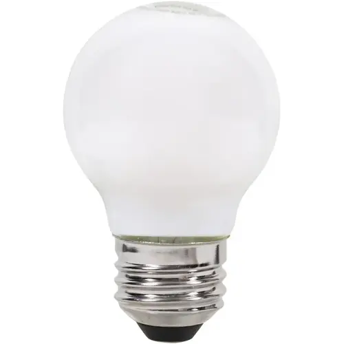Natural LED Bulb, Globe, G16.5 Lamp, 40 W Equivalent, E26 Lamp Base, Dimmable, Frosted, Soft White Light - pack of 2