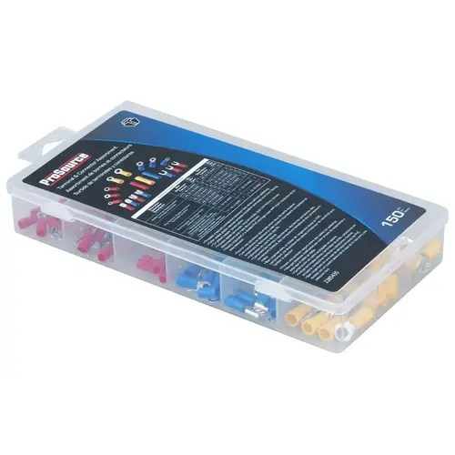 Electrical Terminal Connector Assortment, Red, Yellow & Blue, Tin Plated Electrical Terminal Connector Assortment, Red, Yellow & Blue, Tin Plated