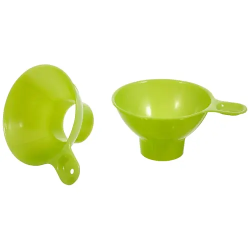 1406 Canning Funnel, Plastic, Lime Green, 7-1/2 in L