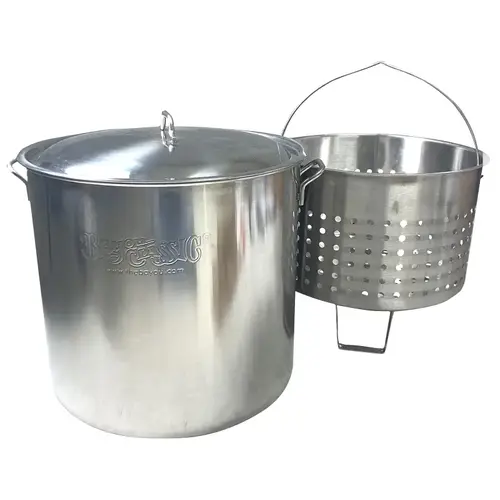 STOCKPOT SS W/STM/BL BSKT 82QT