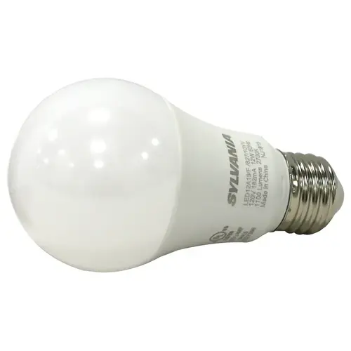 LED Bulb, General Purpose, A19 Lamp, 75 W Equivalent, E26 Lamp Base, Frosted, Warm White Light - pack of 4