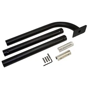 Mighty Mule FM100 Keypad/Intercom Post, Aluminum, Black, Anodized