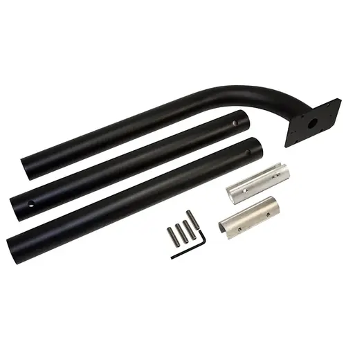 Keypad/Intercom Post, Aluminum, Black, Anodized