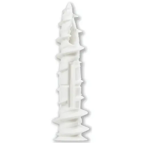 Wall Anchor, 2-1/4 in L, Nylon, 85 lb White - pack of 8 Wall Anchor, 2-1/4 in L, Nylon, 85 lb White - pack of 8