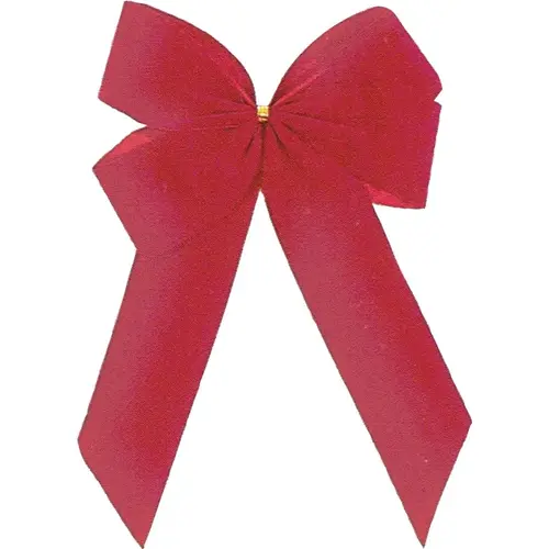 5-Loop 11 In. W. x 16 In. L. Red Velvet Christmas Bow 5-Loop 11 In. W. x 16 In. L. Red Velvet Christmas Bow