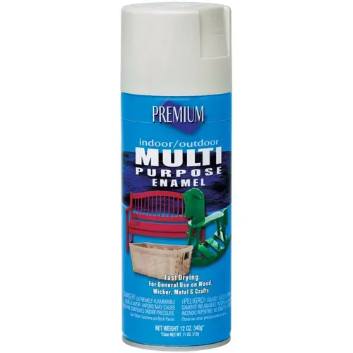Enamel Spray Paint, Gloss, Almond, 12 oz, Aerosol Can