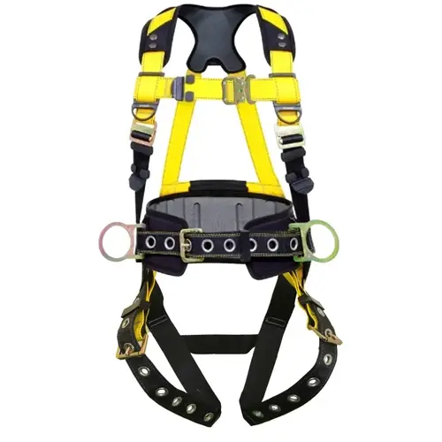 3 Series Full Body Harness, XL/2XL, 130 to 420 lb, Polyester Webbing, Black/Yellow 3 Series Full Body Harness, XL/2XL, 130 to 420 lb, Polyester Webbing, Black/Yellow