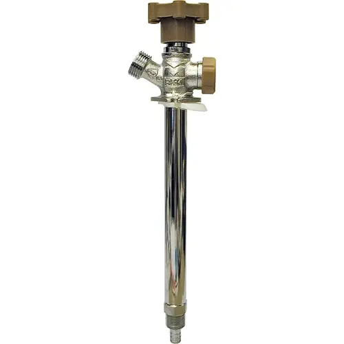 Anti-Siphon Frost-Free Sillcock Valve, 1/2 x 3/4 in Connection, MPT x Hose, 125 psi Pressure, Brass Body Chrome Anti-Siphon Frost-Free Sillcock Valve, 1/2 x 3/4 in Connection, MPT x Hose, 125 psi Pressure, Brass Body Chrome