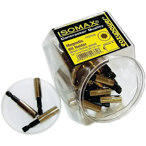 Bit Holder, 1/4 in Drive, Hex Drive Chrome - pack of 50 Bit Holder, 1/4 in Drive, Hex Drive Chrome - pack of 50