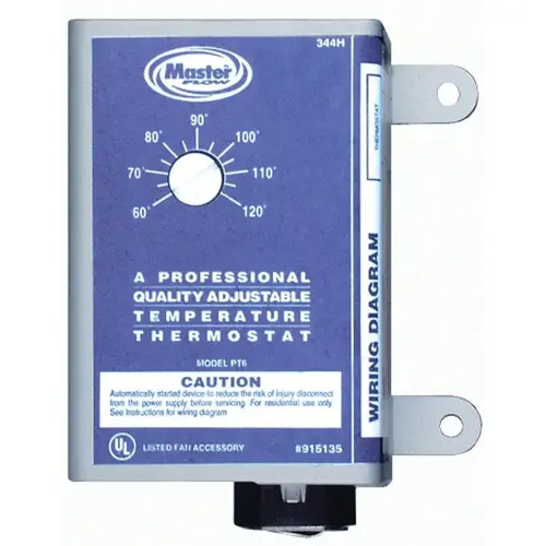 PT-6 Thermostat, 120 V, Gray