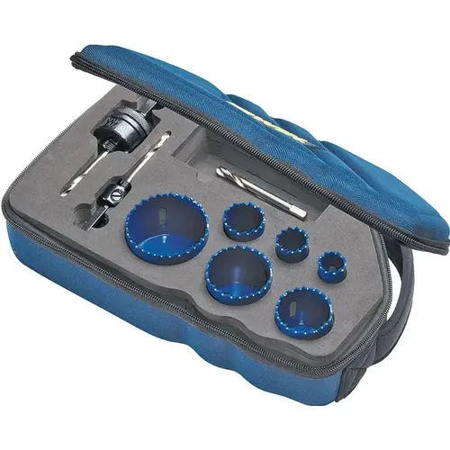 Bi-Metal Hole Saws Sets, 3/4 in - 2 1/4 in Cut Diam. Bi-Metal Hole Saws Sets, 3/4 in - 2 1/4 in Cut Diam.