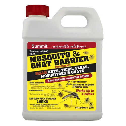 Mosquito and Gnat Barrier Insecticide Concentrate, 1 Quart