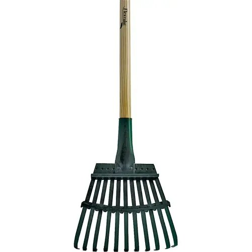 Shrub Rake, 11 -Tine, Wood Handle, 48 in L Handle